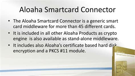 Aloaha Software – Smartcard and PDF Applications